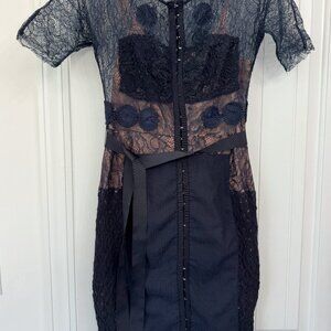 Anthropologie Beguile Byron Lars Blue Dress Sz 2